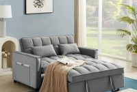 Plush Sofa Bed in Brown Microfiber - Miami Direct Furniture Plush sofa bed furniture for guest rooms