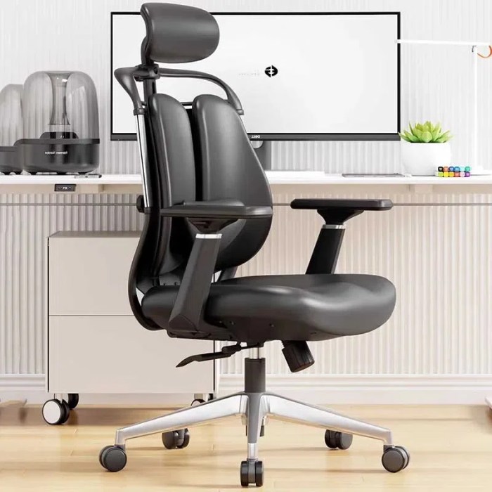 Glamour Furnishings Ergonomic Office Chair With Adjustable Headrest ... Glamour Furnishings Ergonomic Office Chair With Adjustable Headrest ...