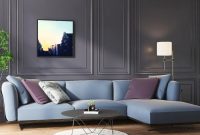 Modern living room furniture set with sofa and coffee table