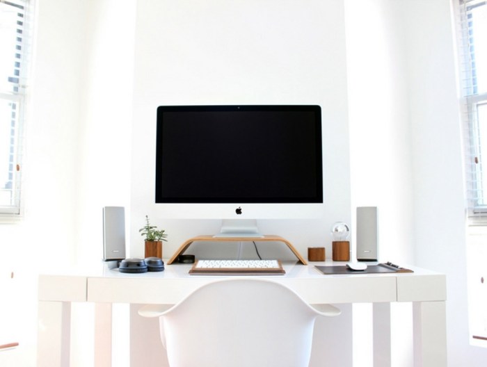 Minimalist writing desk furniture for small home offices