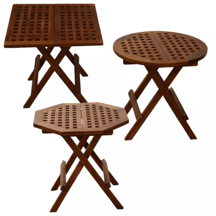 Foldable picnic table furniture for patios