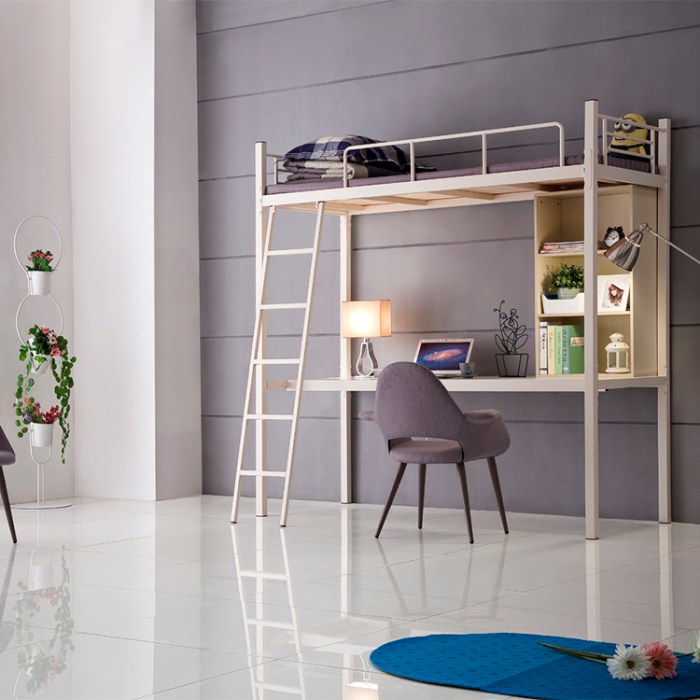 Metal Bunk Bed With Desk 3D model | CGTrader Metal Bunk Bed With Desk 3D model | CGTrader