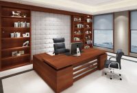 Luxury office desk and chair furniture combo