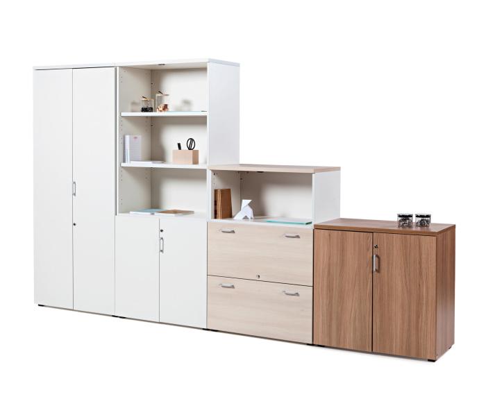 Modular storage furniture for open plan spaces
